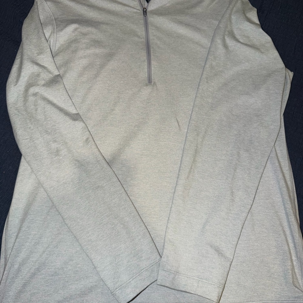Lululemon Heather Gray Quarter-Zip Jacket